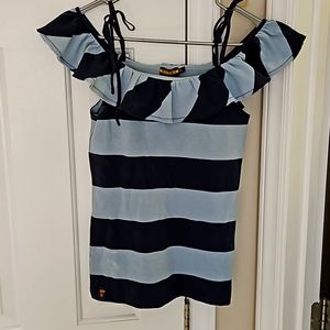Ralph Lauren Blue and navy Striped Women's Top